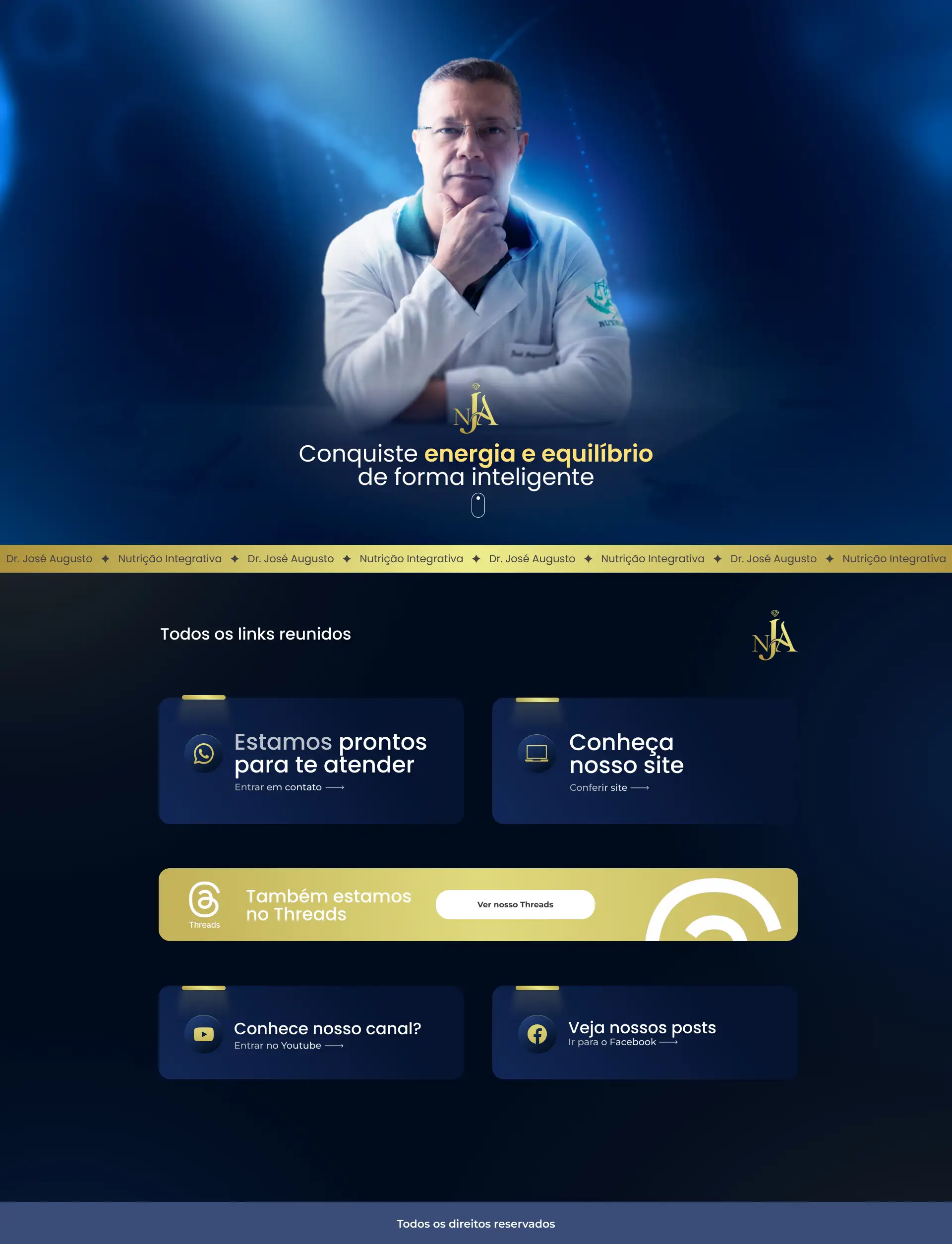 Link bio - Nutri Jose Augusto